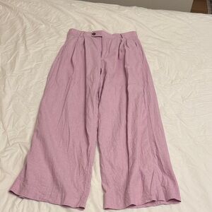 Banana Republic Lavender Wide-Leg Pants